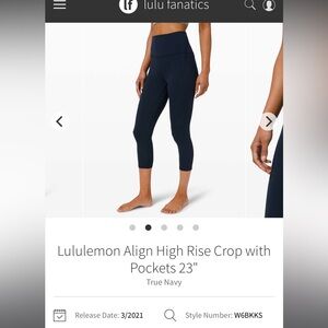 Lululemon align with pockets